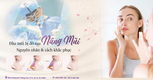Đầu mũi bị đỏ sau nâng mũi - Bác sĩ nâng mũi nói gì - Dr Hiếu Liêm quận 10
