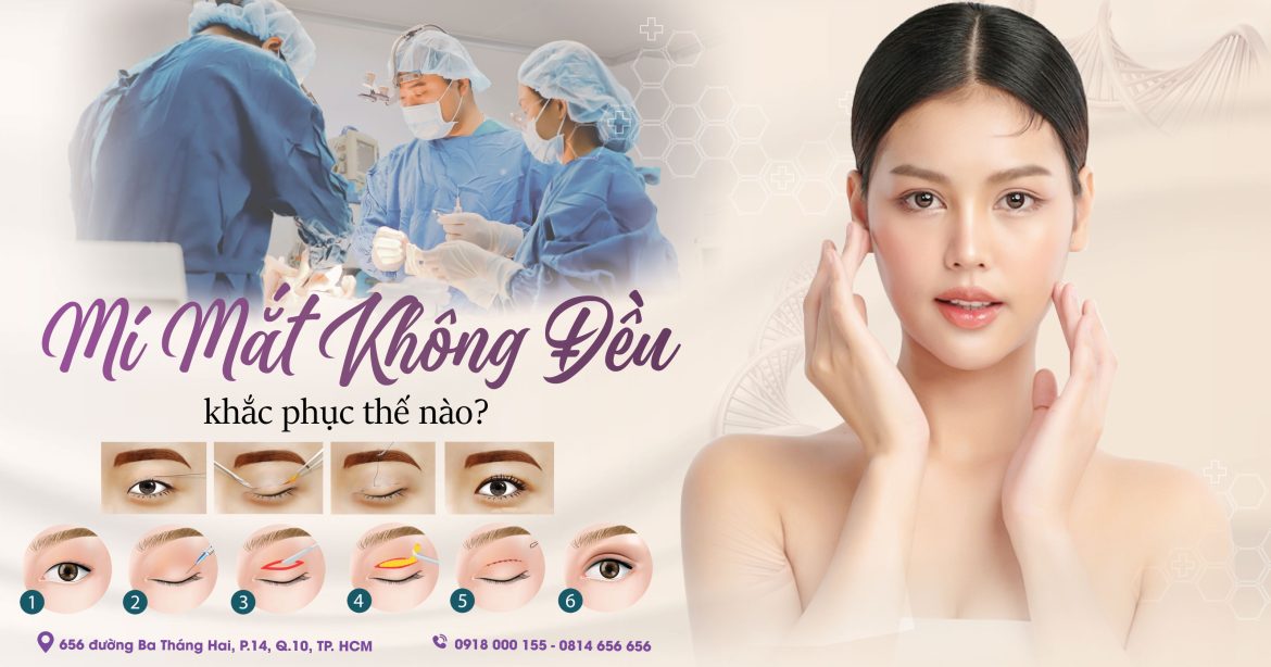 Khắc phục mí mắt không đều như thế nào - Bác sĩ sửa mí mắt đẹp - Dr Hiếu Liêm quận 10
